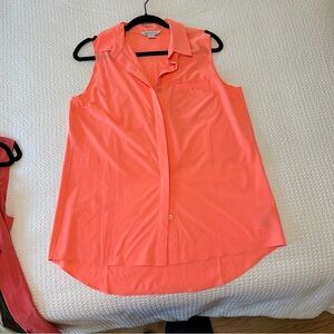 Athleta Urbanite II Sleeveless button down NWOT